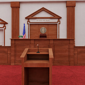 courtroom - 3d model