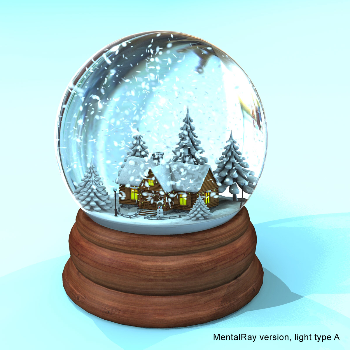 Первая модель снежного шара