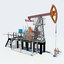 oil pump jack 3d model
