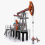 oil pump jack 3d model