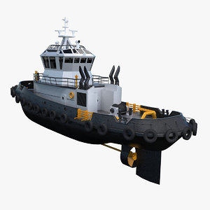 tug boat tugboat 3d model