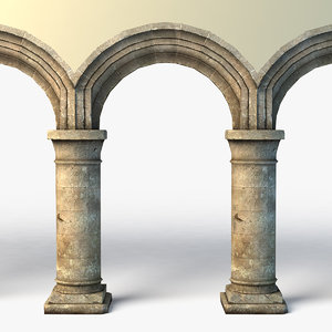 3d 3ds rustic archway