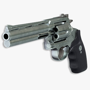 colt anaconda revolver 3d ma