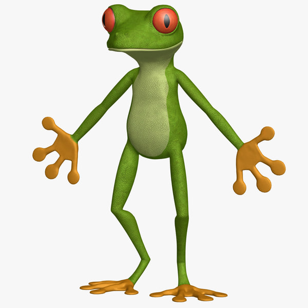 3d model puppet frog