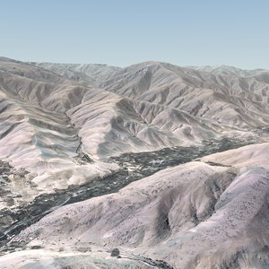 mountain terrain landscape 3d max
