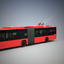 3ds max articulated trolleybus