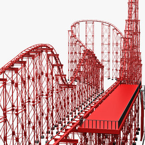 3ds max roller coaster track