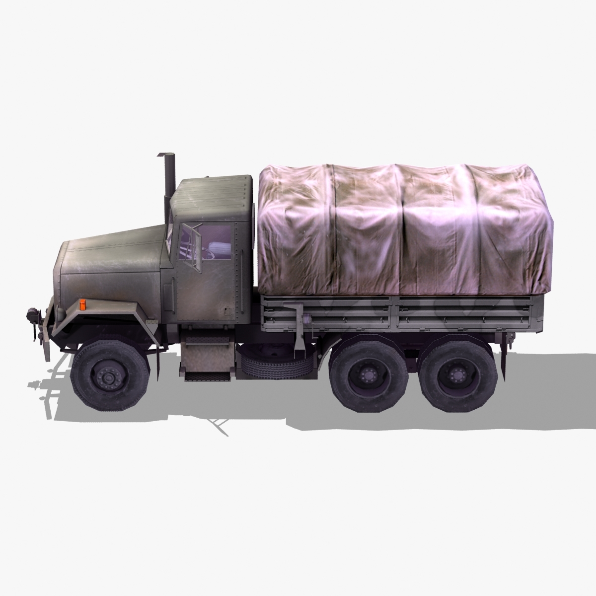 3d model m35 5 army truck