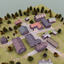 3d medieval village model