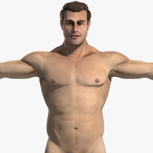 3ds max male body anatomy