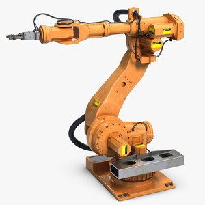 3d industrial robot arm 1 model