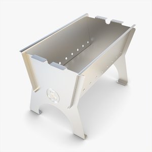 3ds max stove siber grill