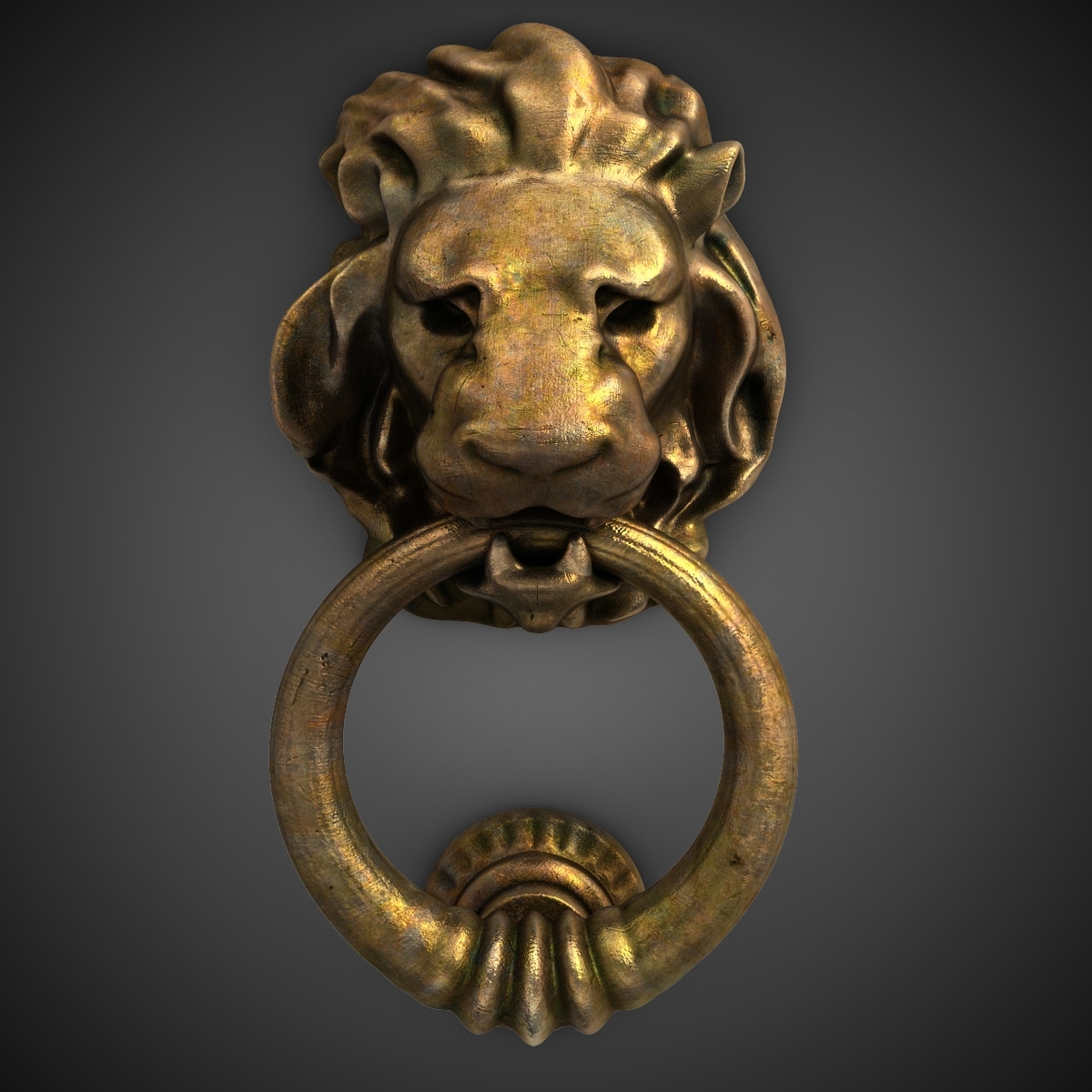 3d Lion Head Door Knocker