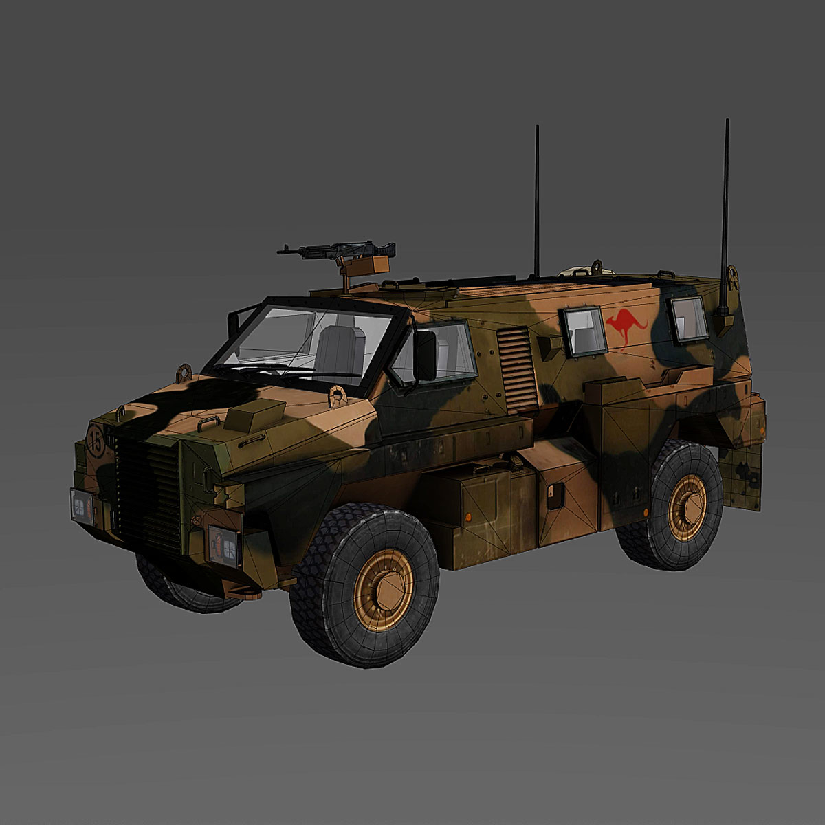 bushmaster mobility vehicle 3d max