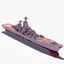 kirov battlecruiser cruiser 3d model