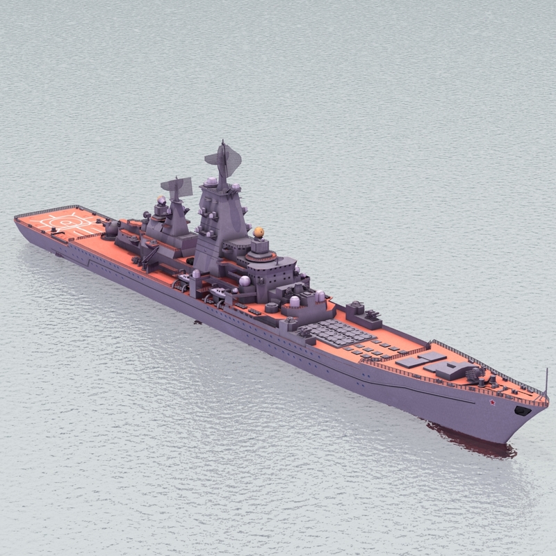 Kirov Battlecruiser Cruiser 3d Model