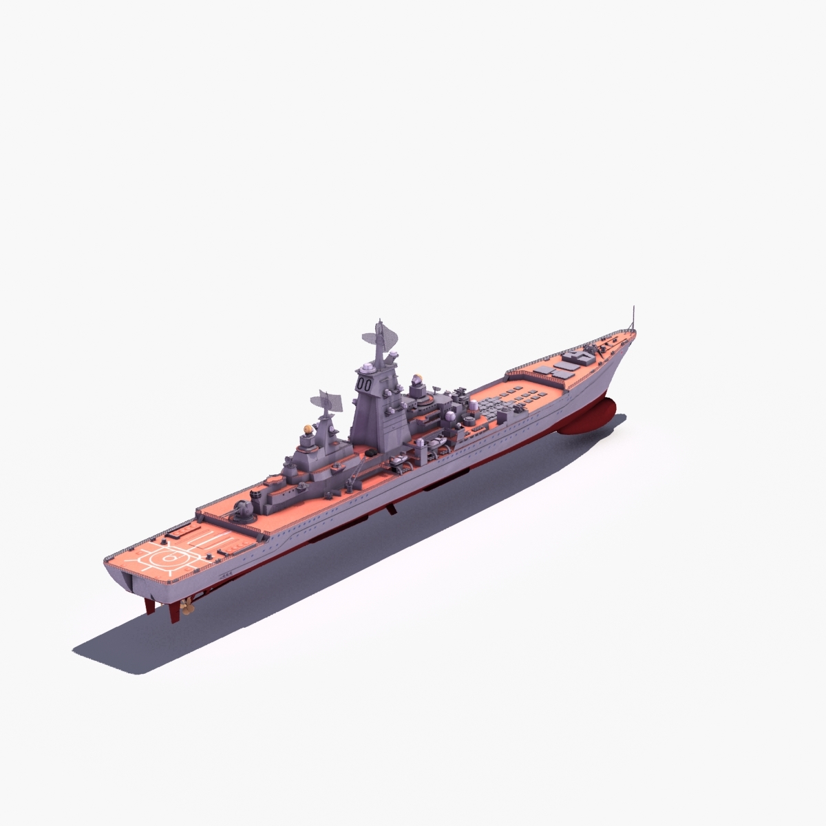 Kirov Battlecruiser Cruiser 3d Model