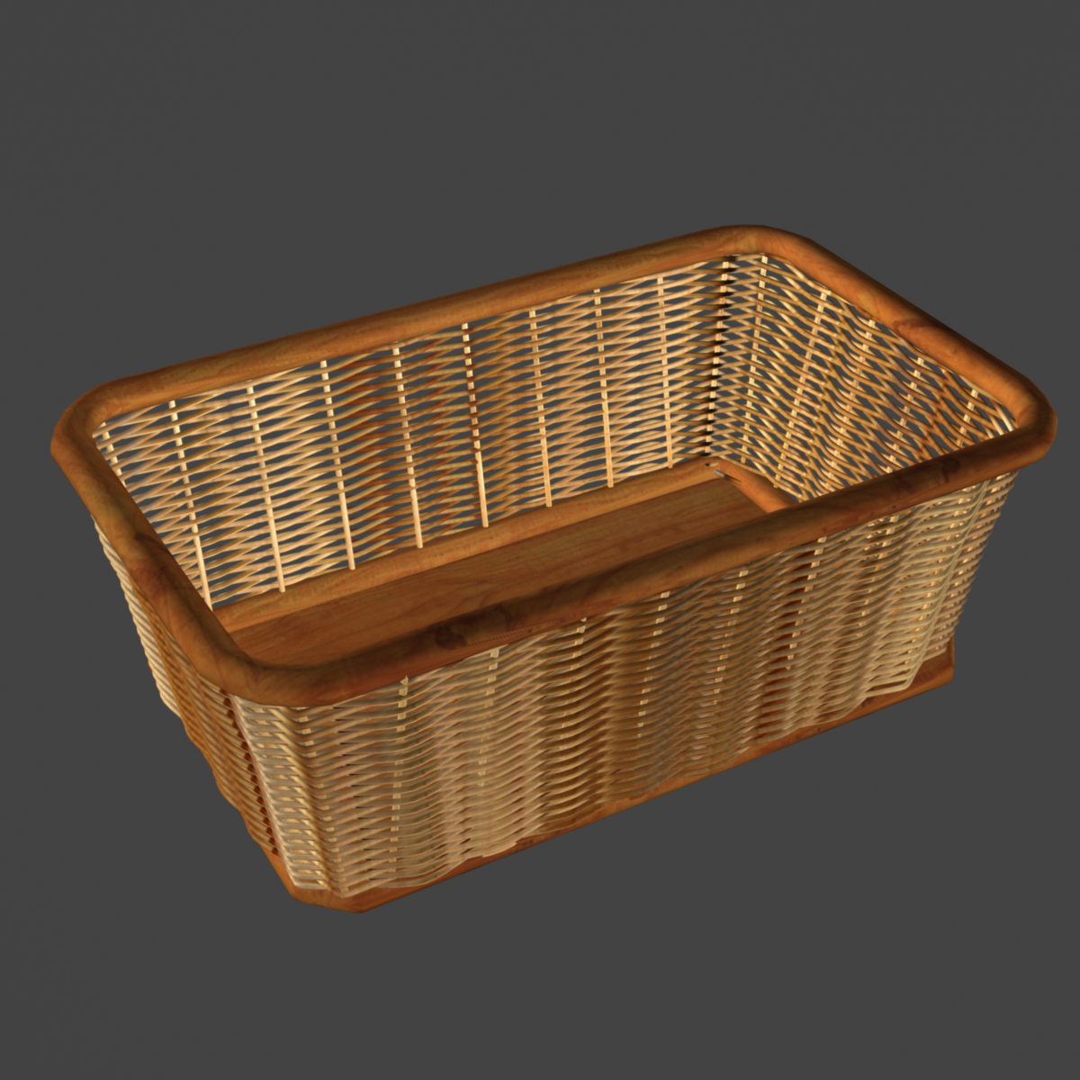 wicker basket 3d model