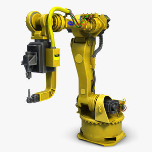 industrial robot arm 2 3d 3ds