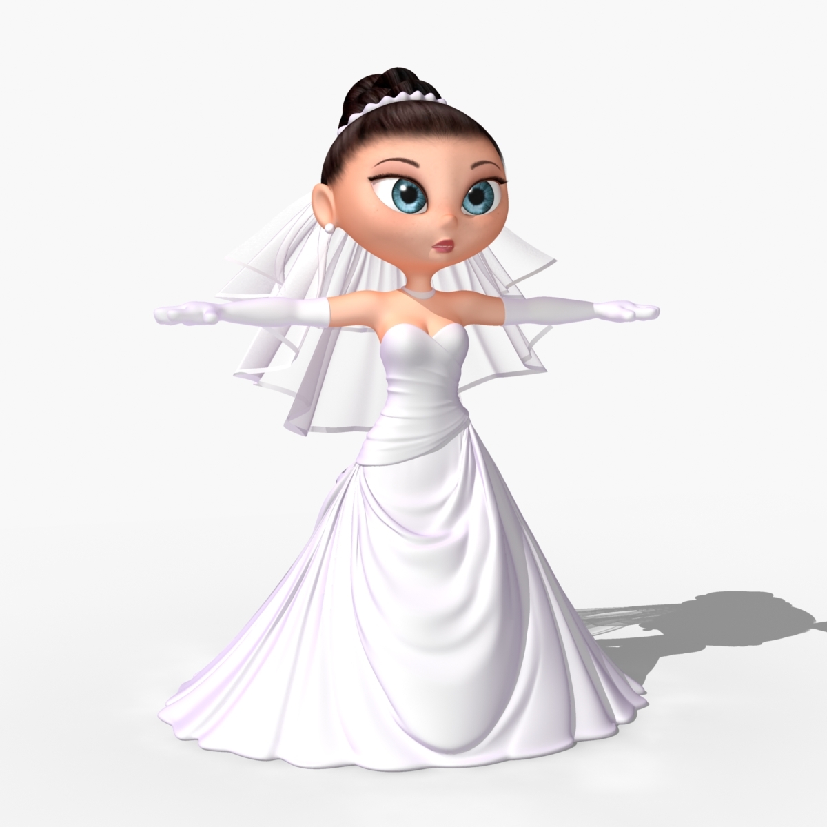 3dsmax cartoon bride