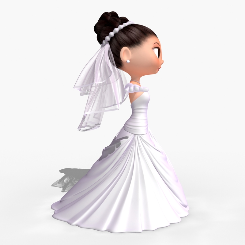 3dsmax Cartoon Bride 3dsmax-cartoon-bride