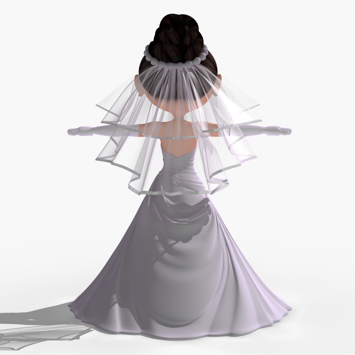 3dsmax cartoon bride