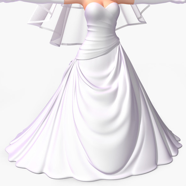 3dsmax cartoon bride