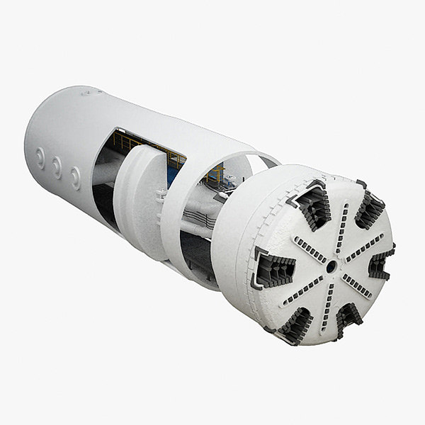 Tunnel Boring Machine 3d Max