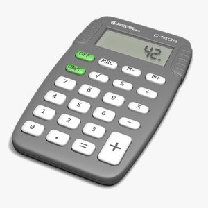 3d model of pocket calculator calc