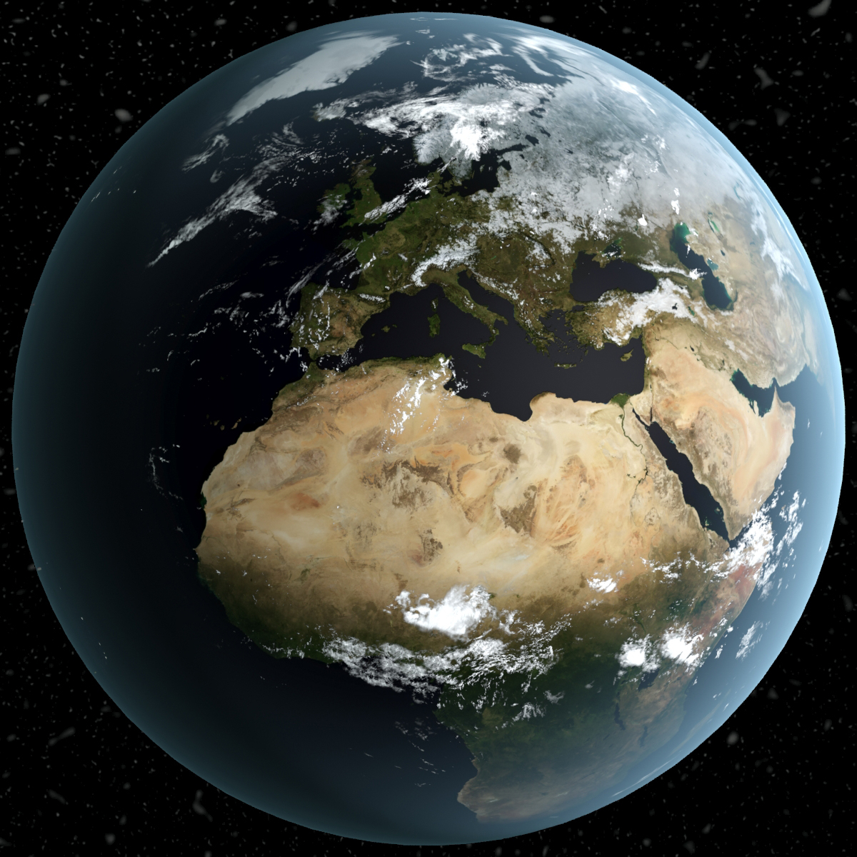 地球季节3d模型