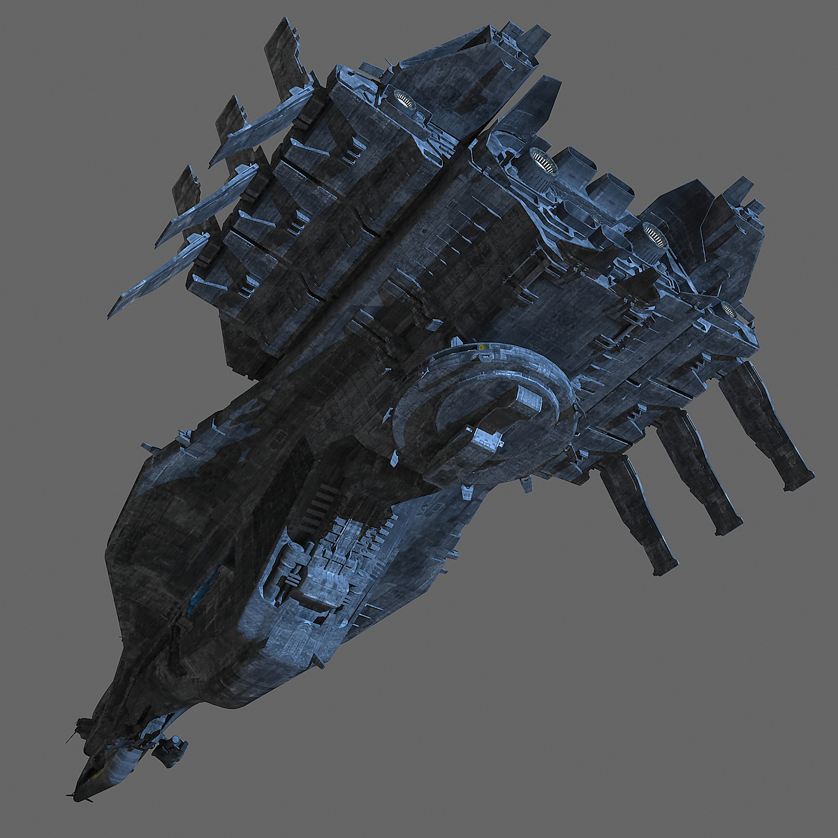 spaceship cruiser 3d model