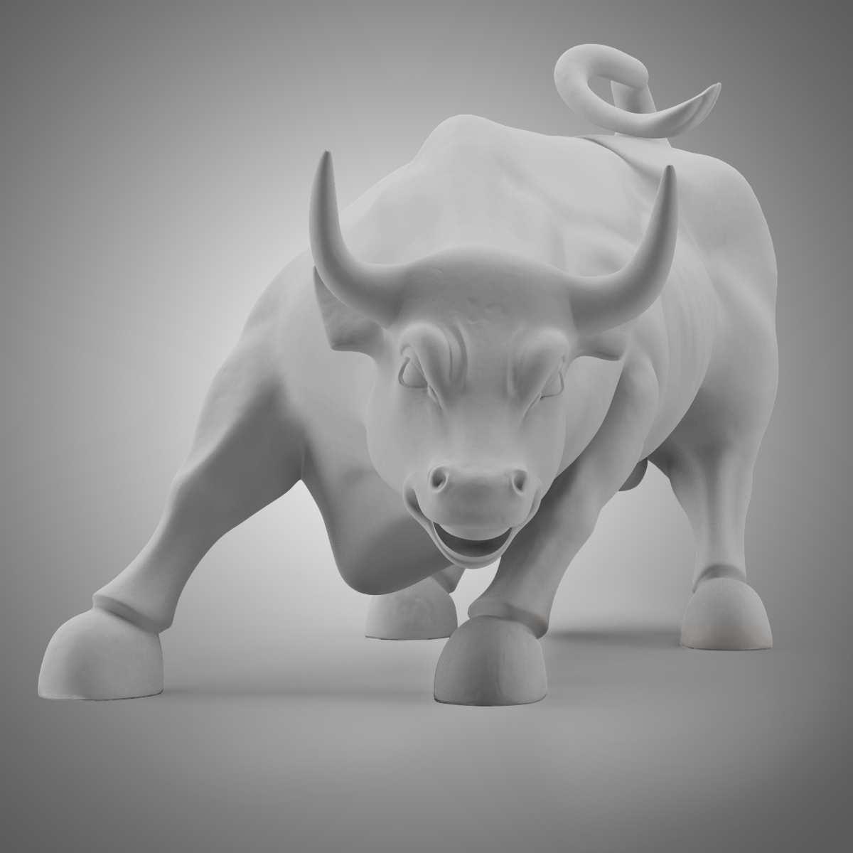 3d Wall Street Bull Model 4249