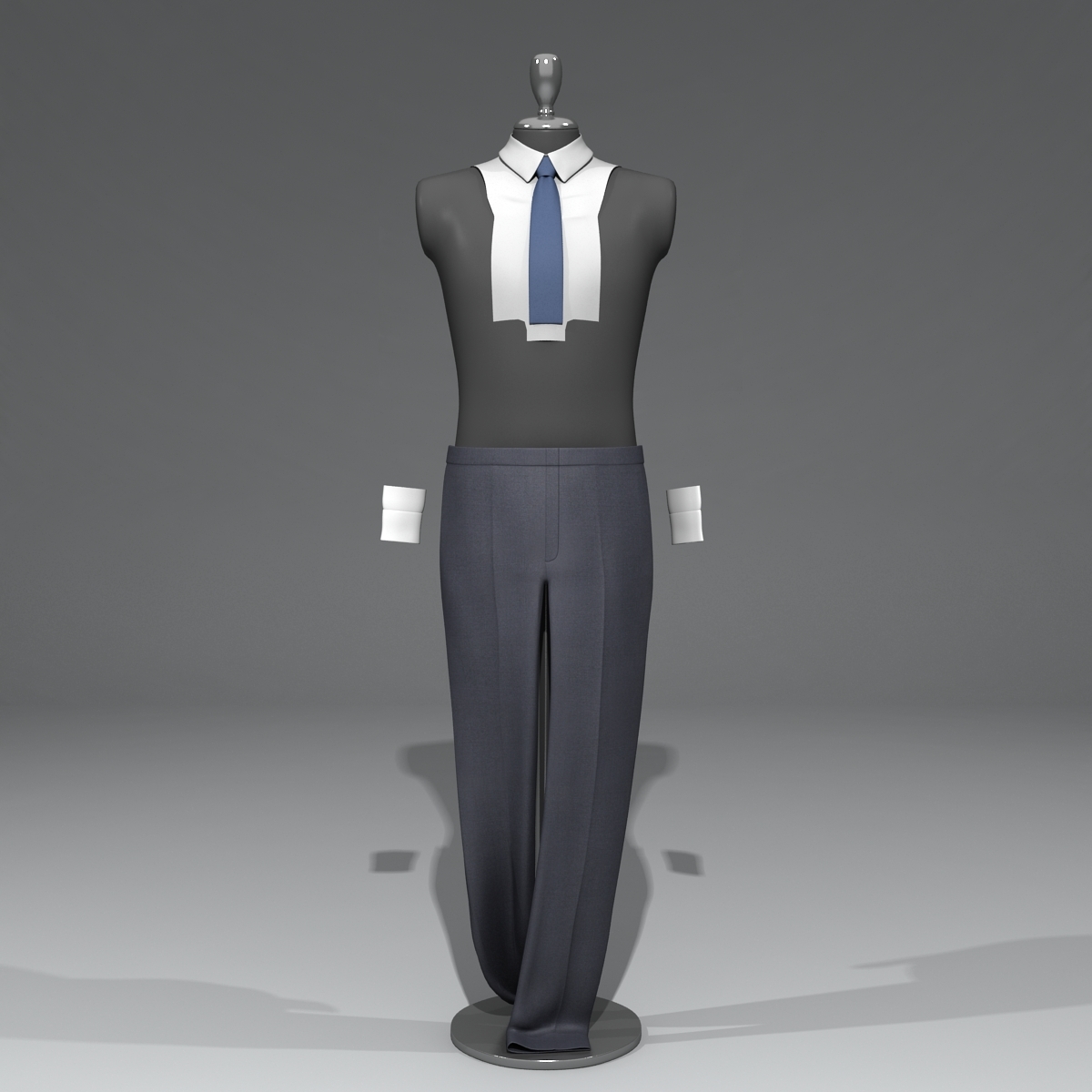 陈列室假人 - 男人的衣服3d模型