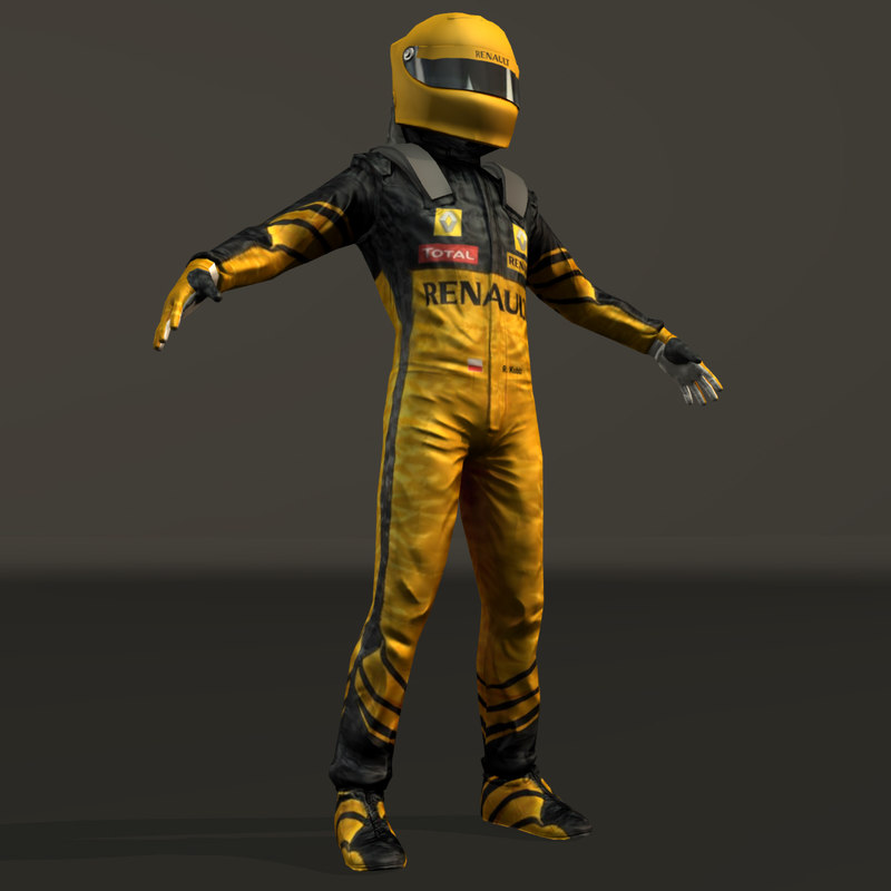 free 3d driver car model racing driver model 3d