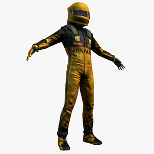 3d racing driver model