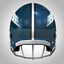 realistic football helmet 3d c4d
