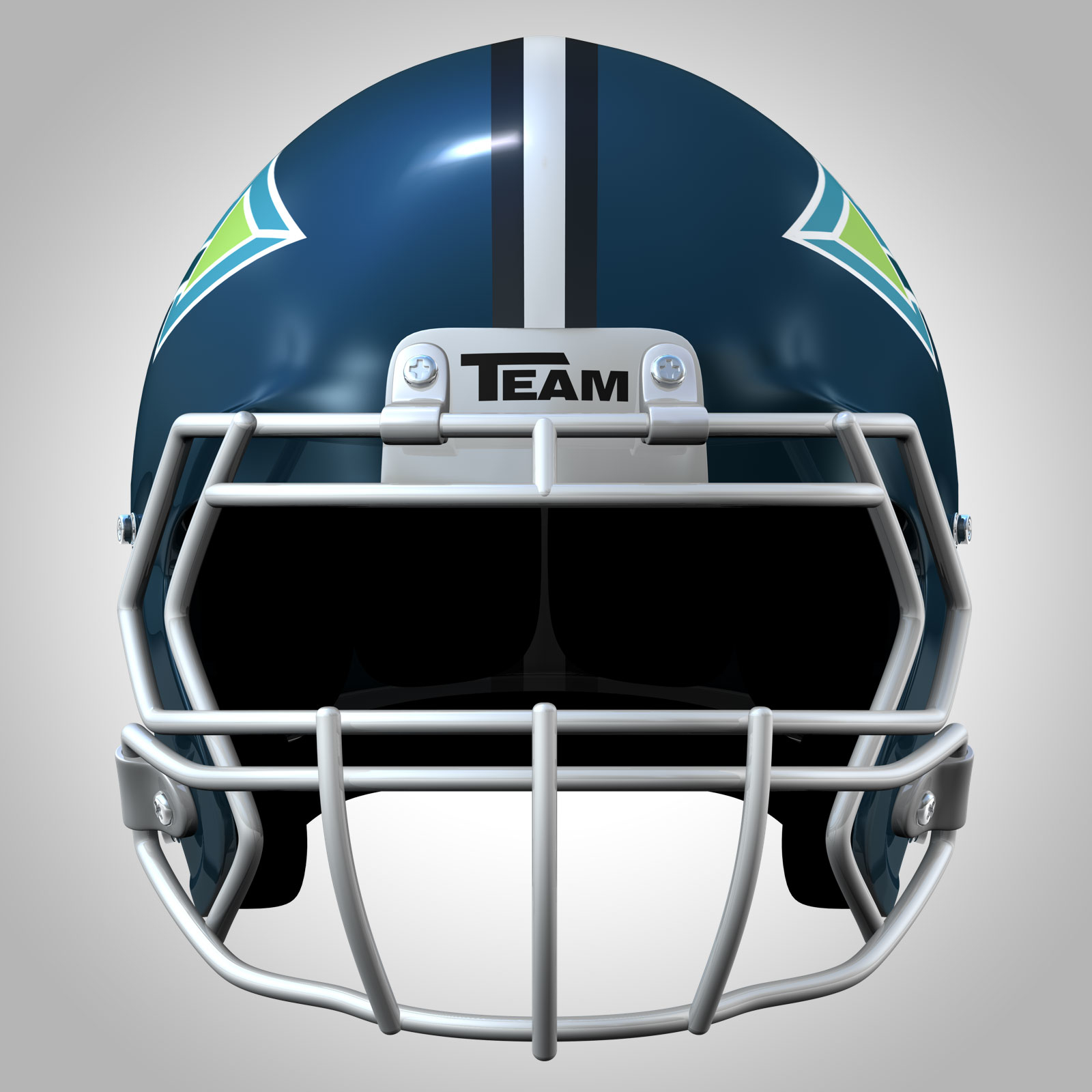 realistic football helmet 3d c4d