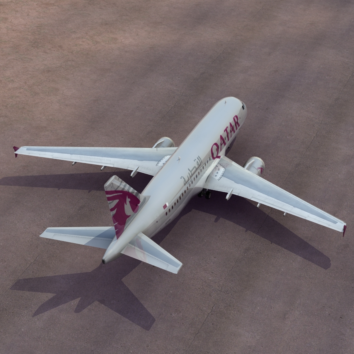 a319卡塔尔空客lw3d模型