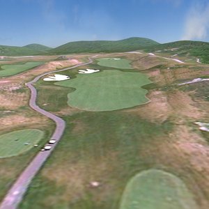 golf course terrain lightwave 3d fbx