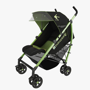 3d baby stroller model