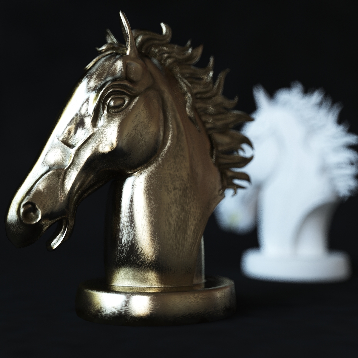 3d model horse head