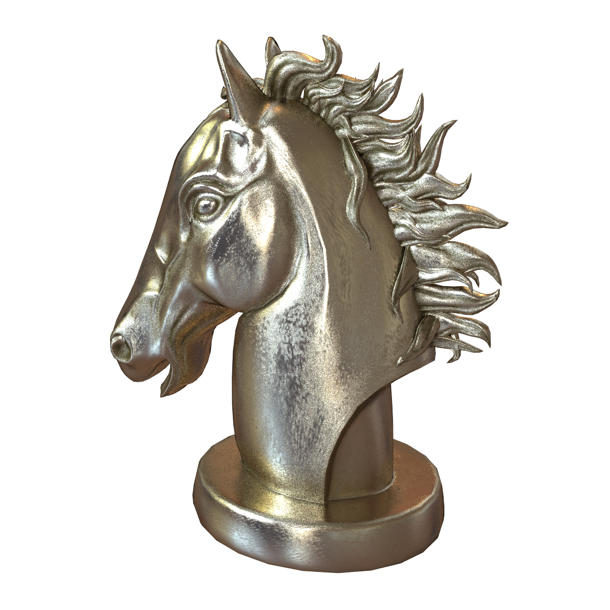 3d model horse head
