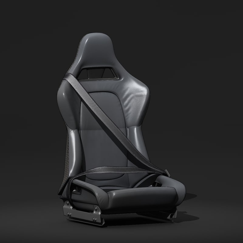 racing car seat 3d max
