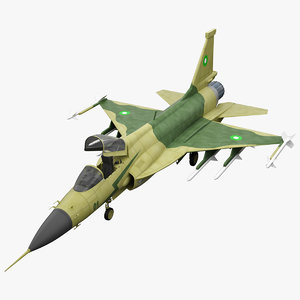 3d realistic jf-17 thunder fighter model