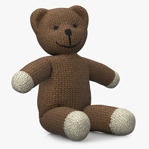 3ds rigged teddy bear