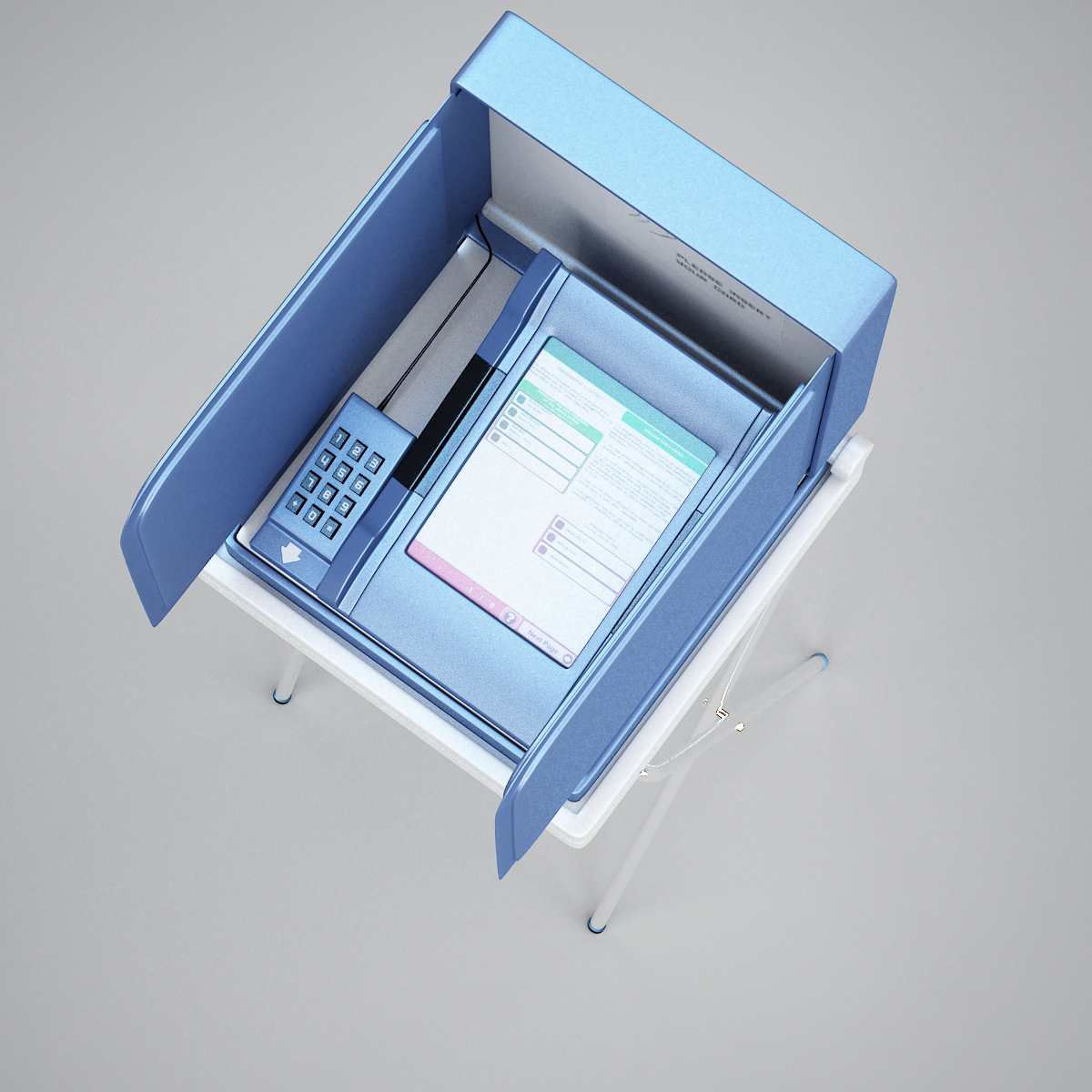 voting machine model Circuit Diagram
