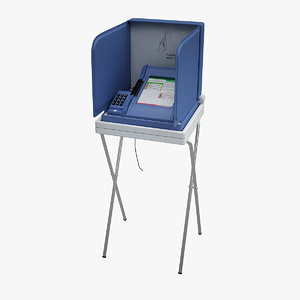3d e-voting machine model