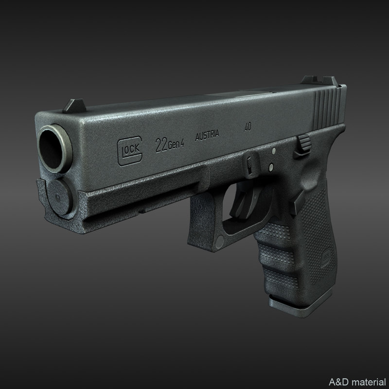 ready glock 22 3d obj