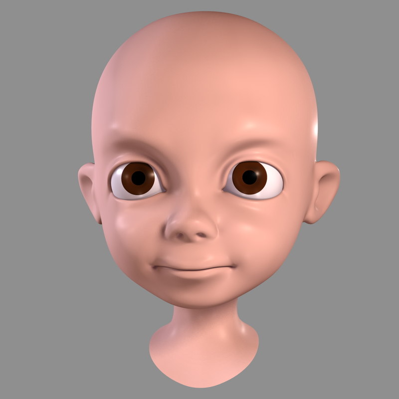 max cartoon boy - head