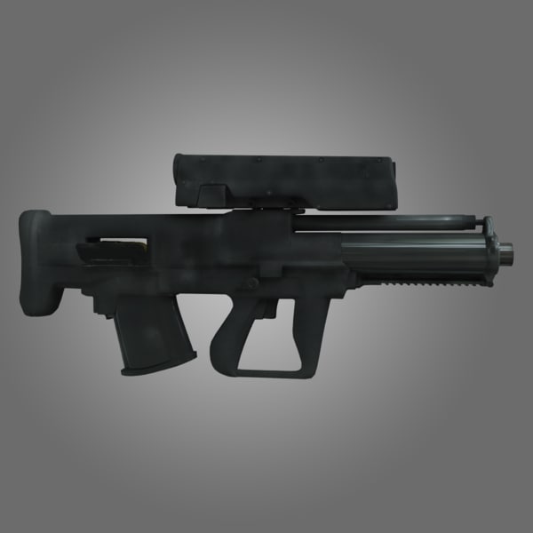3d xm25 grenade launcher model